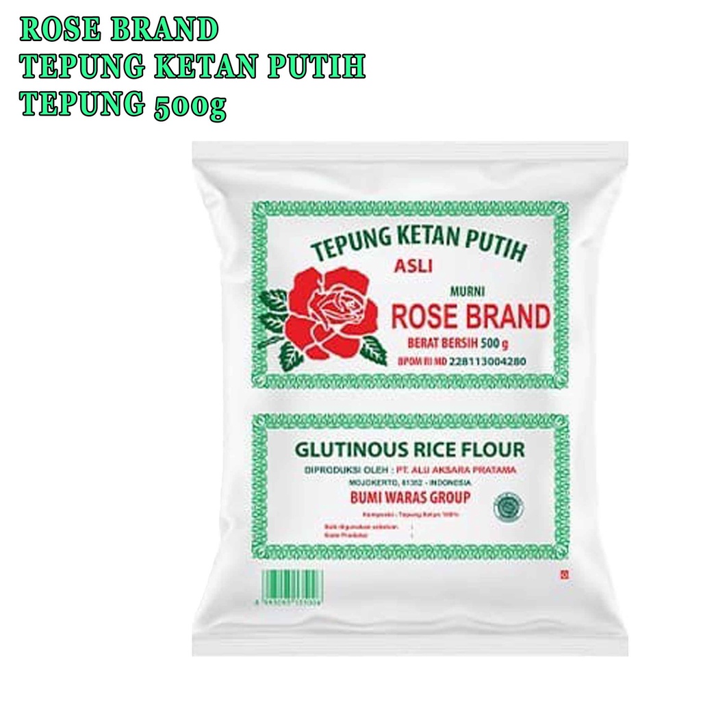 Rose brand* Tepung ketan putih* 500g* Tepung