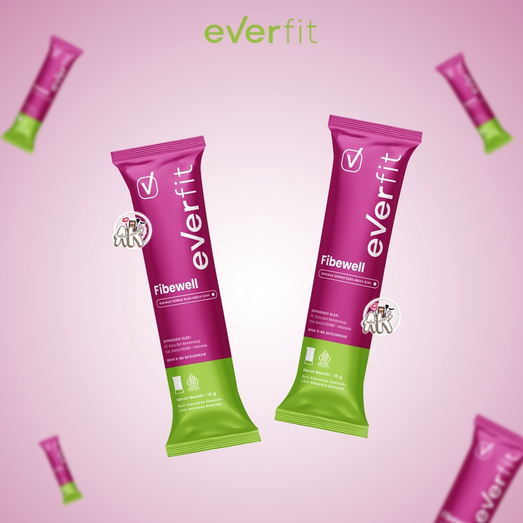 EVERFIT FIBEWELL / MINUMAN COLLAGEN SERBUK RASA ANEKA BUAH ( SACHET )