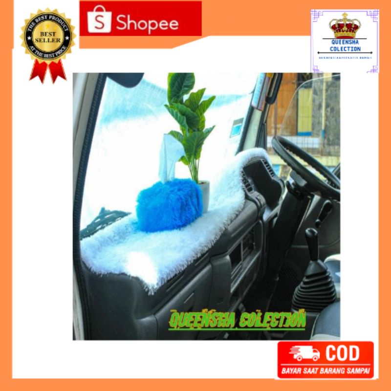 Alas Dashboard Mobil sarung tisu Aksesoris Mobil Ukuran 150x50cm / kain bulu rasfur lembut masuk sem