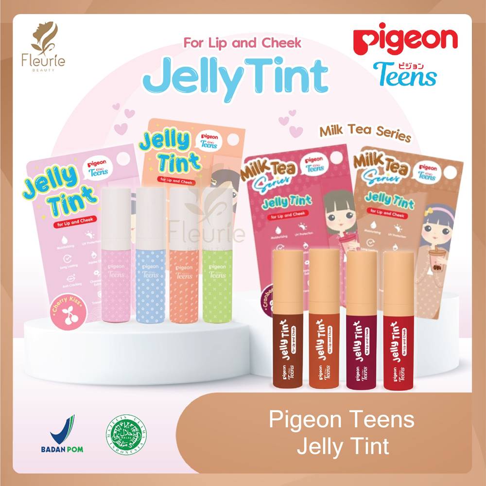 PIGEON TEENS Jelly Tint - Lip Tint Liptint Lipcream Lipstick Remaja Moisturizing Original BPOM