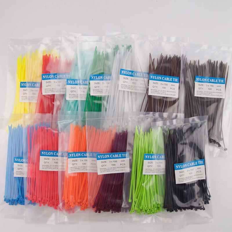 100pcs Kabel ties cable tie Self-locking plastic nylon Pengikat Kabel Segel