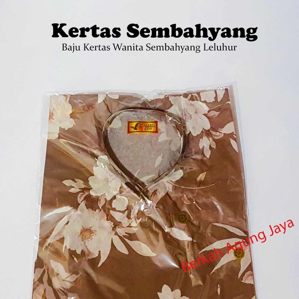 Baju Kertas Sembahyang Wanita OPP / Ceng Beng / Leluhur