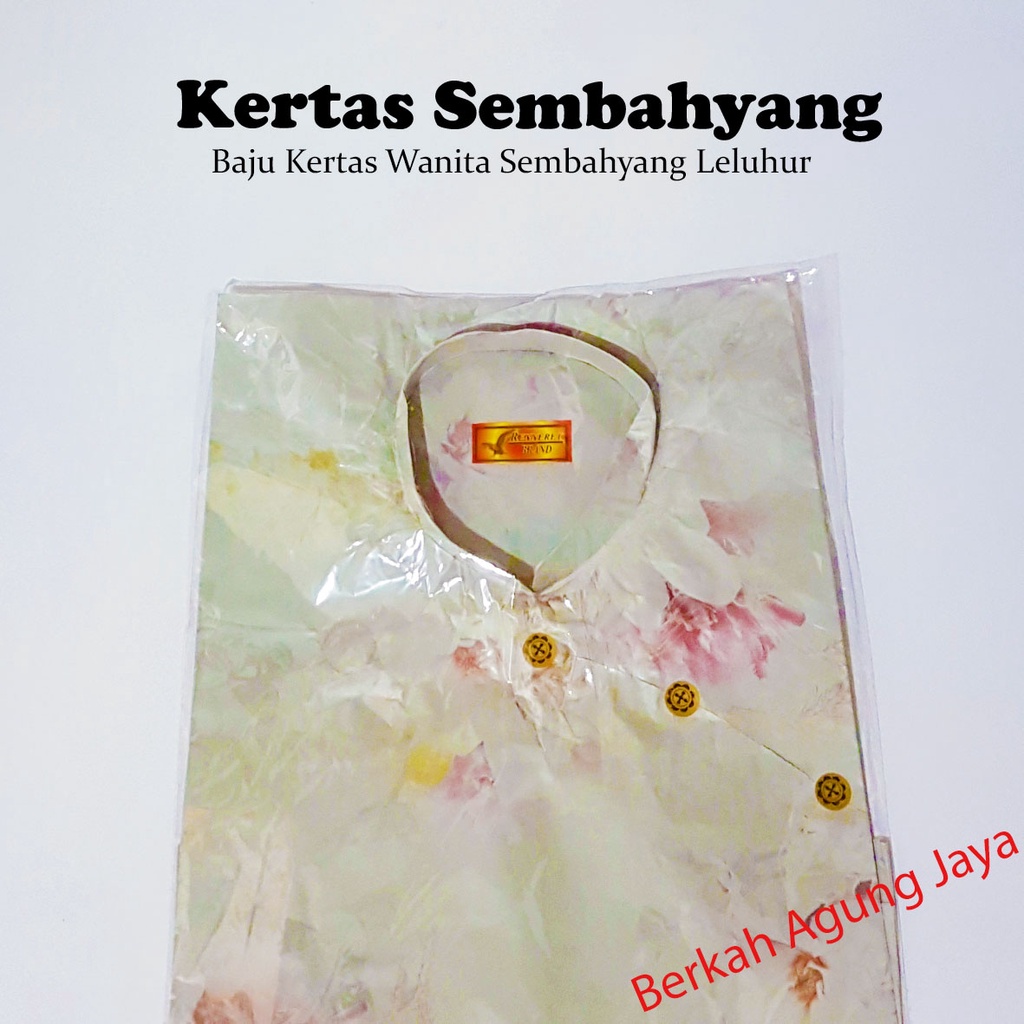 Baju Kertas Sembahyang Wanita OPP / Ceng Beng / Leluhur