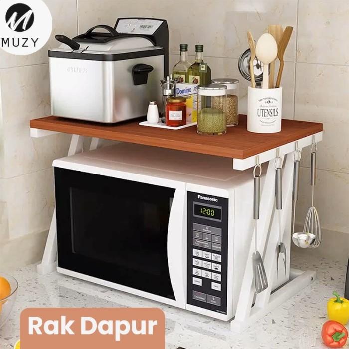 Terlaris Muzy Rak Microwave Rak Tempat Penyimpanan Rak Oven Hrm402