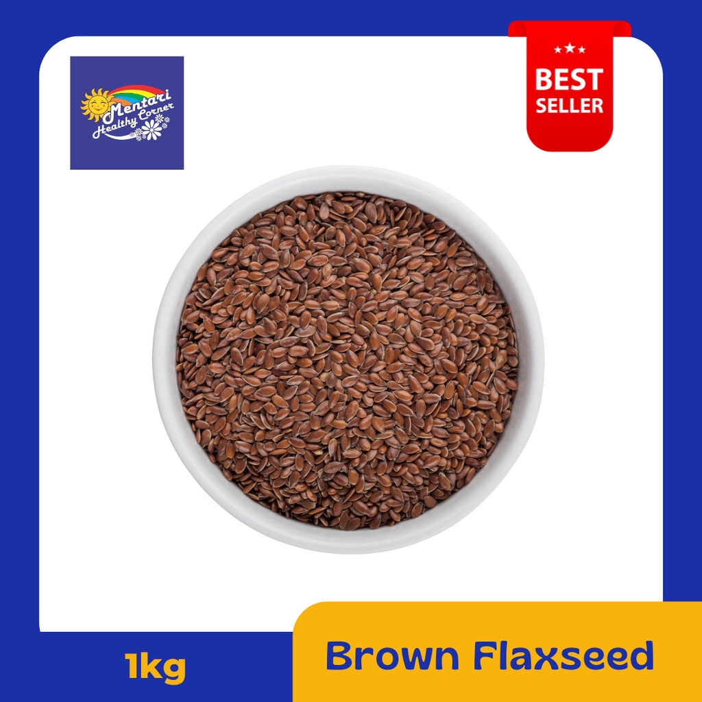 Brown Flaxseed 1kg / Flaxseed Coklat 1kg