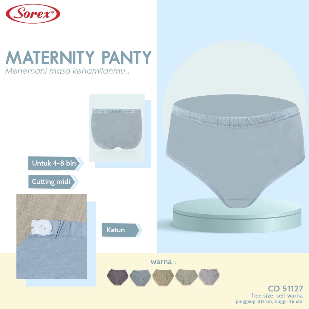 CD  CELANA DALAM HAMIL 51127 SOREX - CD HAMIL SOREX 51127  CD SOREX HAMIL-Sorex CD Hamil Katun MIDI art:51127 Maternity Panty original  cd celana hamil wanita sorex 51127 maternity pant katunCD Hamil Katun Midi Sorex art:51127 SOREX Maternity Panty - ARA9