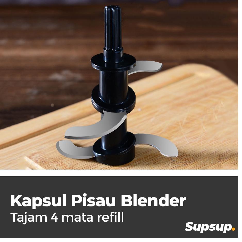 Ready Stok Pisau Blender Kapsul Tajam 4 Mata Refil Pisau Blender Kapsul