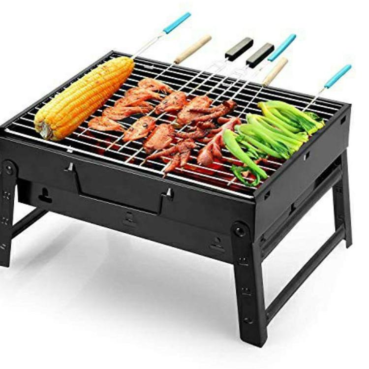 ⚡GROSIR⚡ Alat Bakar Sate Tempat Panggangan Portable Panggang Daging Ayam Lipat Bakaran Sate Sosis LG