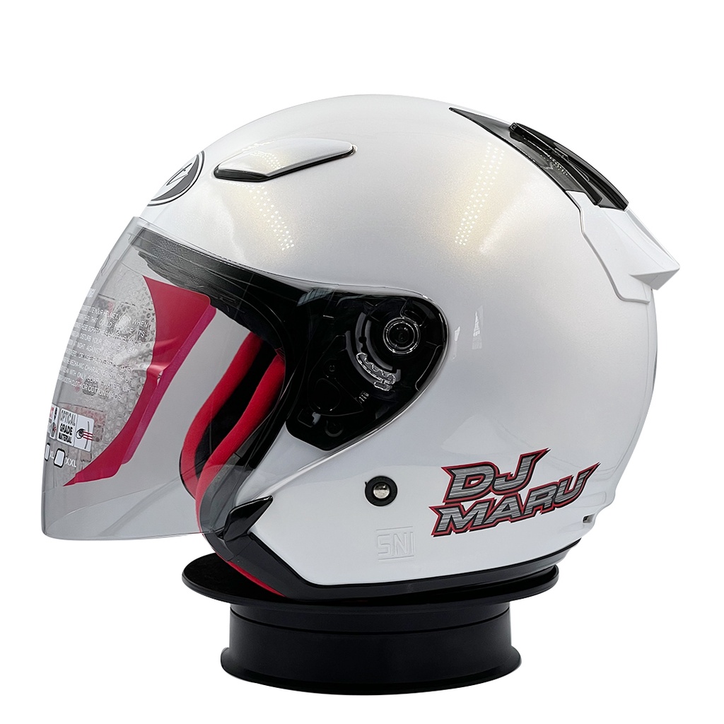 Helm KYT DJ Maru Solid White