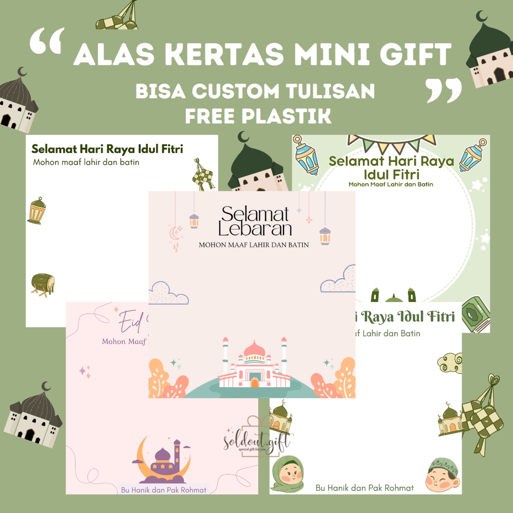 

Alas Mini Gift Murah Edisi Lebaran dan Ramadan Sudah Free Plastik