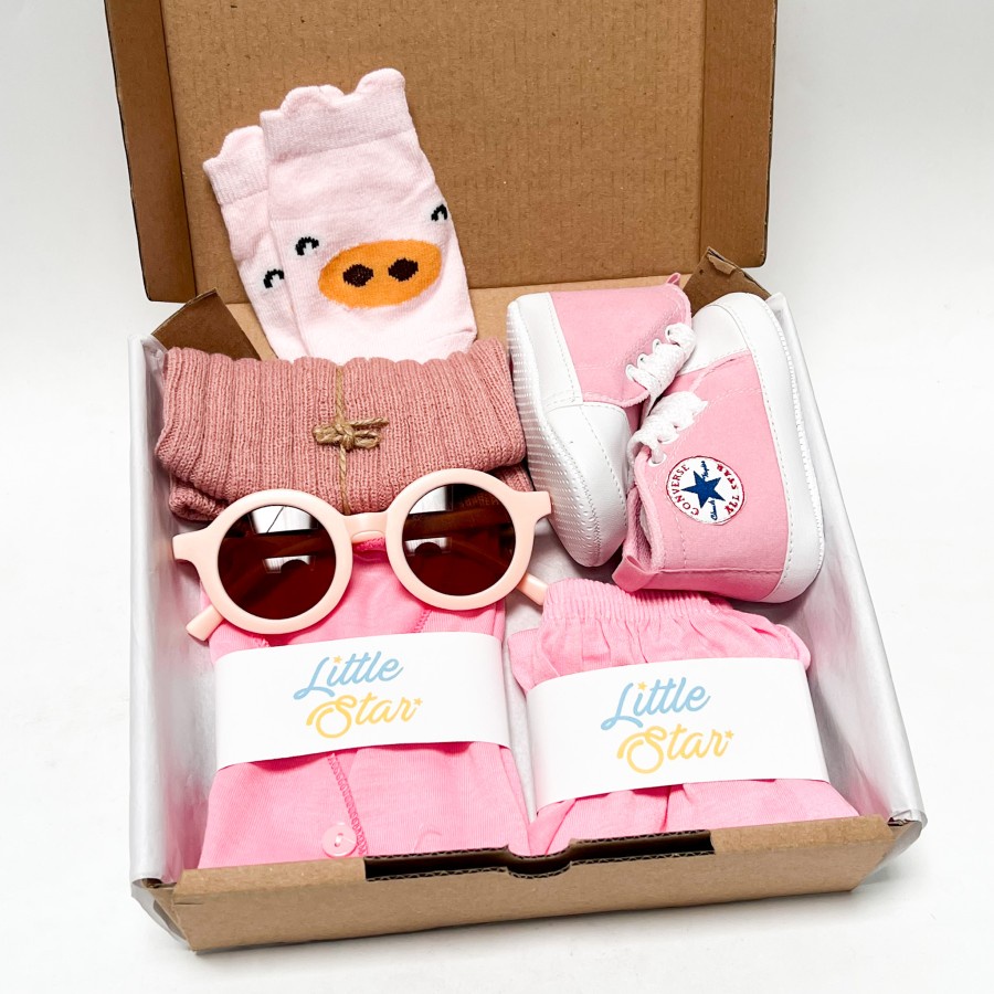 6in1 Hampers Newborn Baby Gift Set Setelan Baju Kutung Bayi Baru Lahir Yukensi Unisex Hadiah Anak Boy Girl