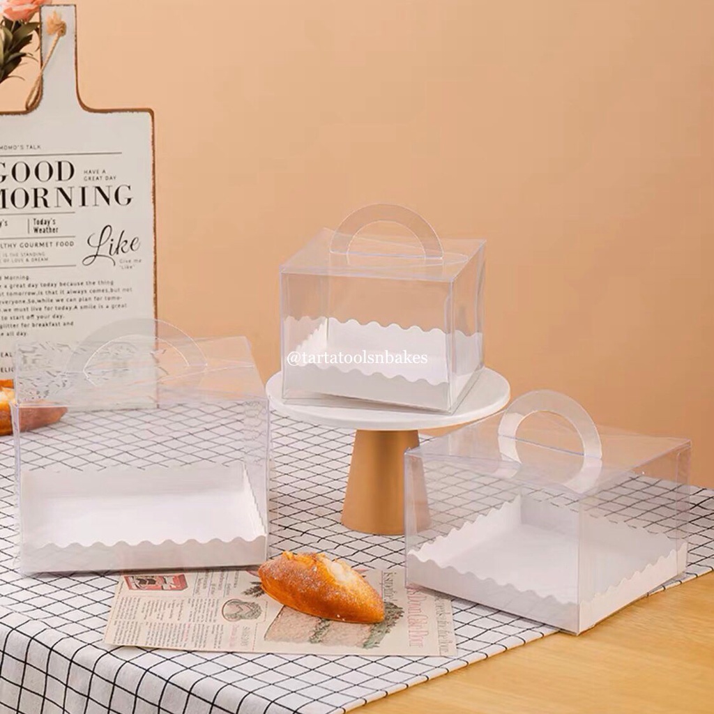 

Kotak Mika Kue Cake Bolu | Gagang Bulat | Tenteng | Berbagai Ukuran