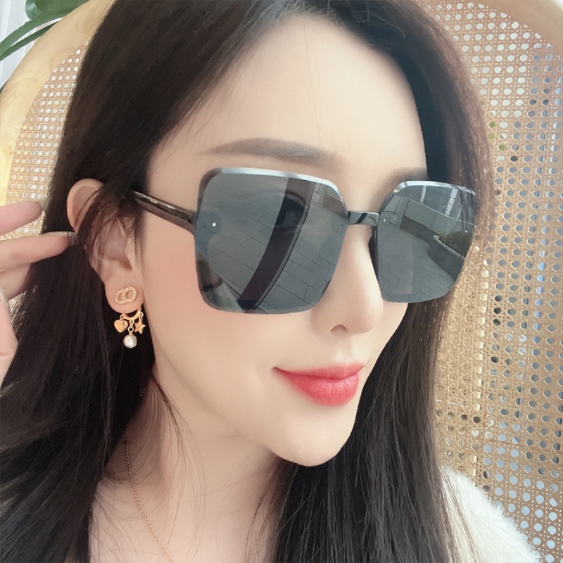 MMM Kacamata Wanita Hitam Sunglasses Half Frame 6596 KacaMata Setengah Bingkai Gradasi Fashion Eyewear Murah Import