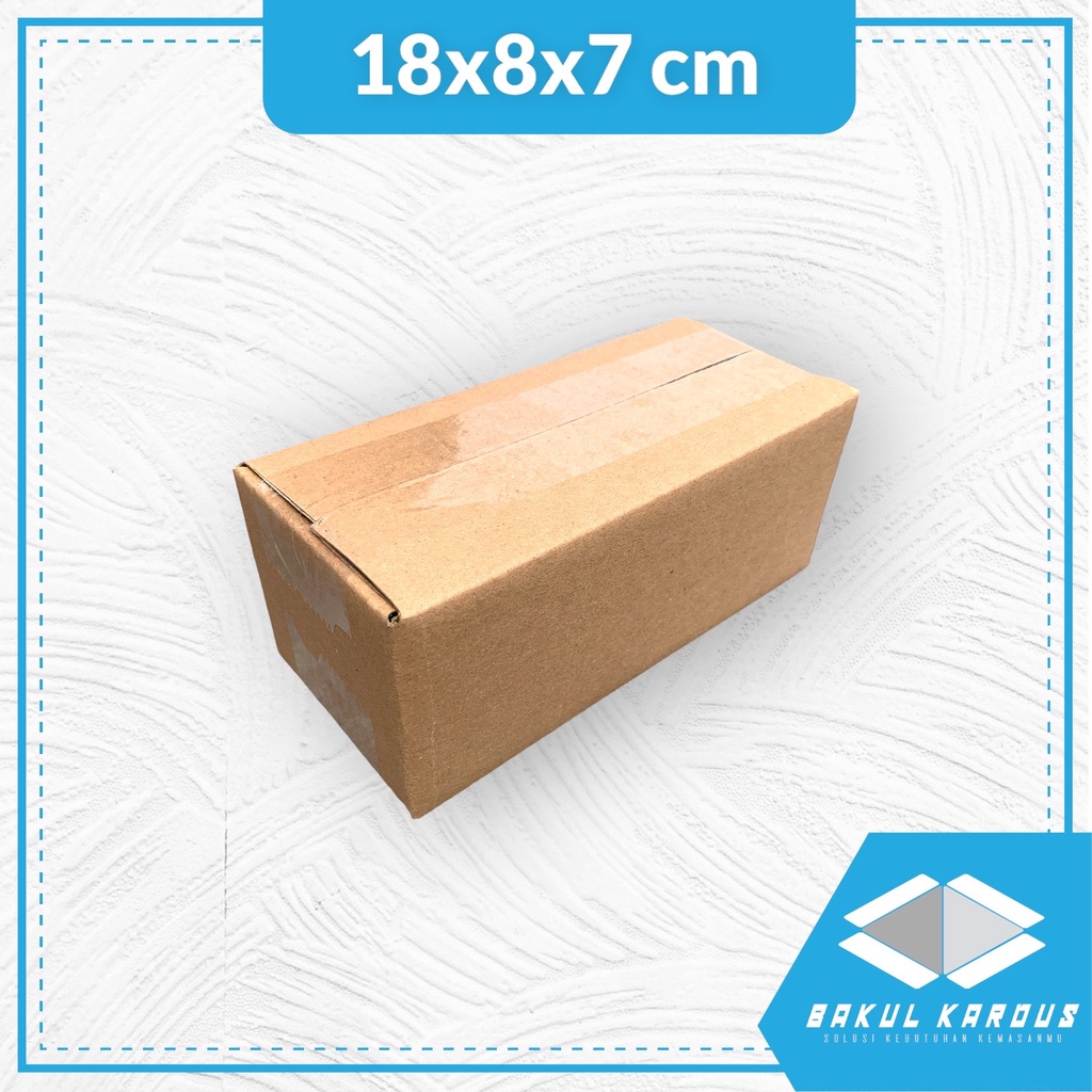 

kardus 18x8x7 box | karton | kardus polos | kardus jadi | online shop | souvenir | custom