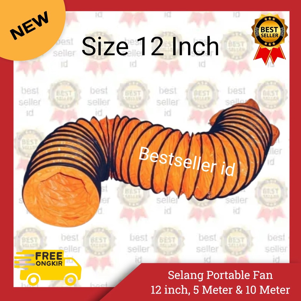 Selang Portable Ventilator 12 inch / Flexible Hose Blower 12 inch