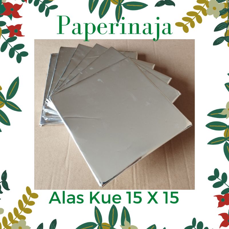 Alas Kue Tart / Tatakan Kue ultah / Cake Board / Persegi Ukuran 15x15