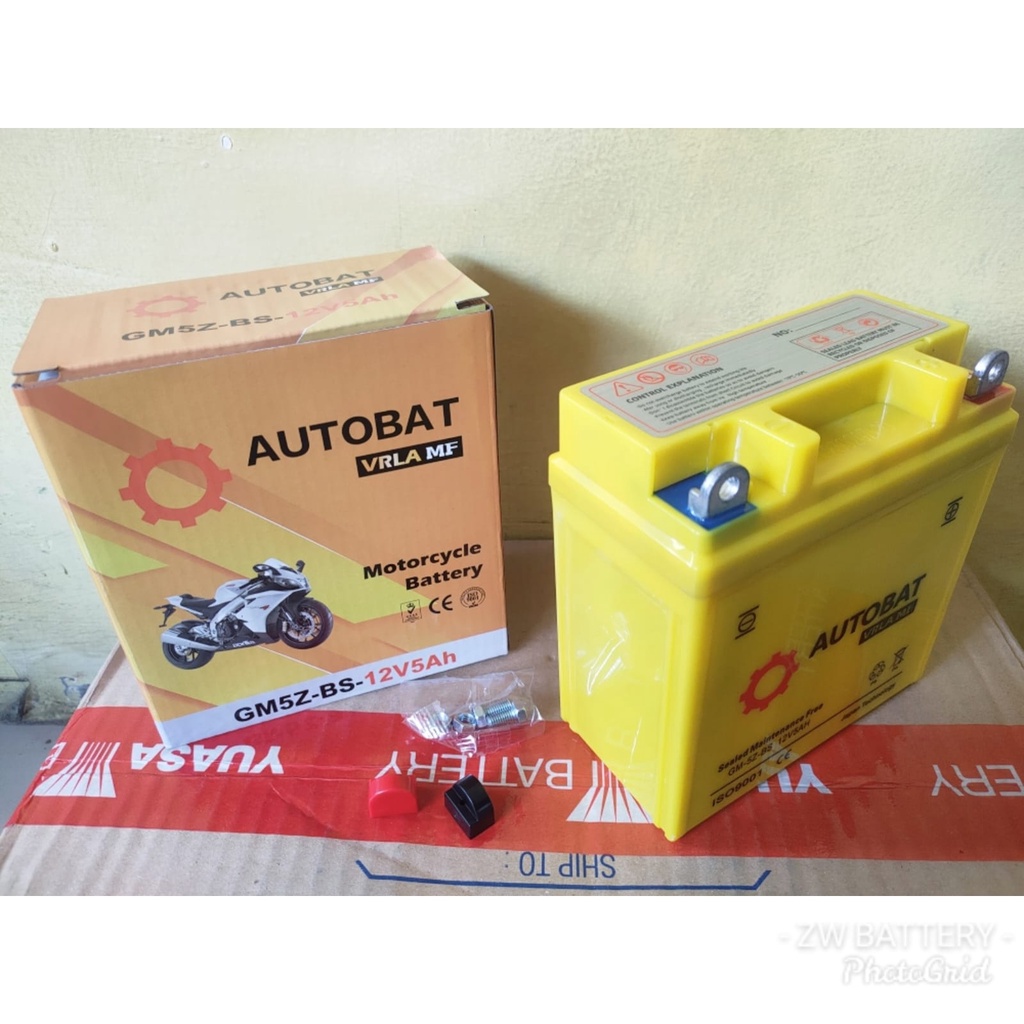 Aki Motor Vega ZR, Fiz R, Vega R New,  Legenda,  Supra Fit Lama GM5Z-3B AUTOBAT MF