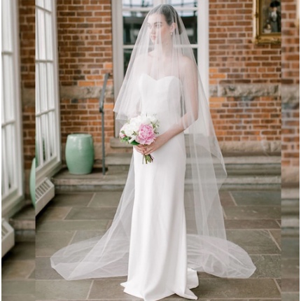 Wedding Veil Long Soft Bridal Veils With Comb Two-layer Bride Veil Wedding Accessories