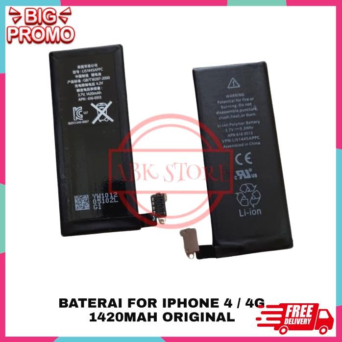 Acc Hp Baterai Iphone 4 4G Original