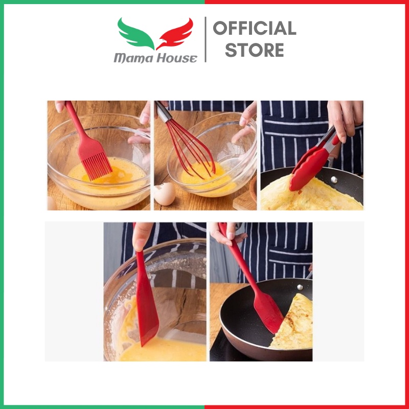 [MH] Set Alat Masak Silikon Baking Props 5 In 1 Food Grade Tahan Panas