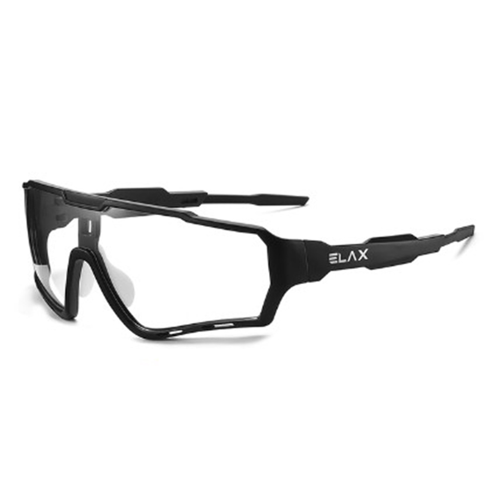 ELAX Kacamata Sepeda Lensa Photochromic Sport Sunglassses Full Frame - AP1 - Black