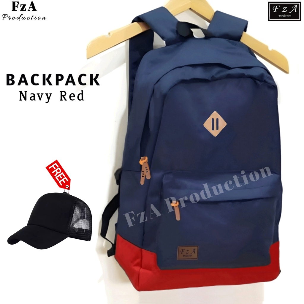 FzA Official - Tas Ransel Gendong Laptop Distro Sekolah Kuliah Pria Wanita Backpack Murah Original Tas Punggung Laptop - NRFTP