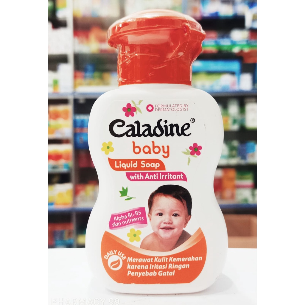 Caladine Baby 𝐋𝐢𝐪𝐮𝐢𝐝 𝐒𝐨𝐚𝐩 𝟏𝟏𝟎𝐦𝐥 - Sabun Bayi Mengatasi gatal-gatal