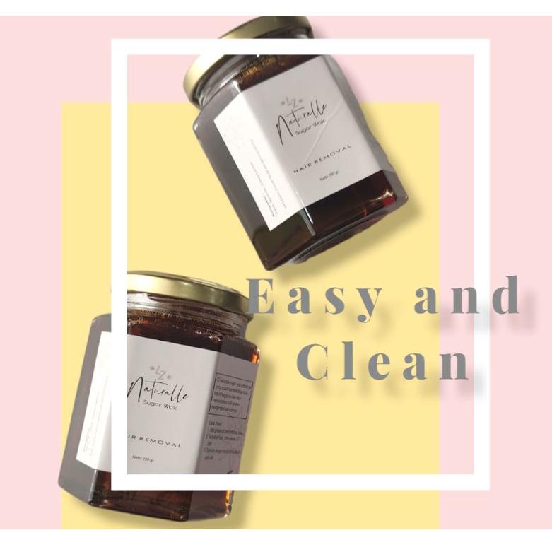 Stok terbaru  250gram Lz Naturale Sugar wax BPOM Sweet Solution Waxing Pencabut Bulu sugarwax
