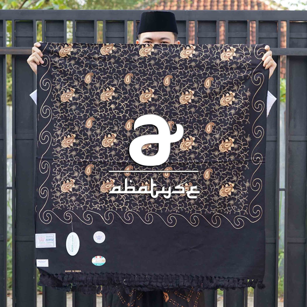 Sorban Premium Sorban Yasmeen Hitam Lis gold 2 - Kasmiri India - Sorban Yasmeen Original