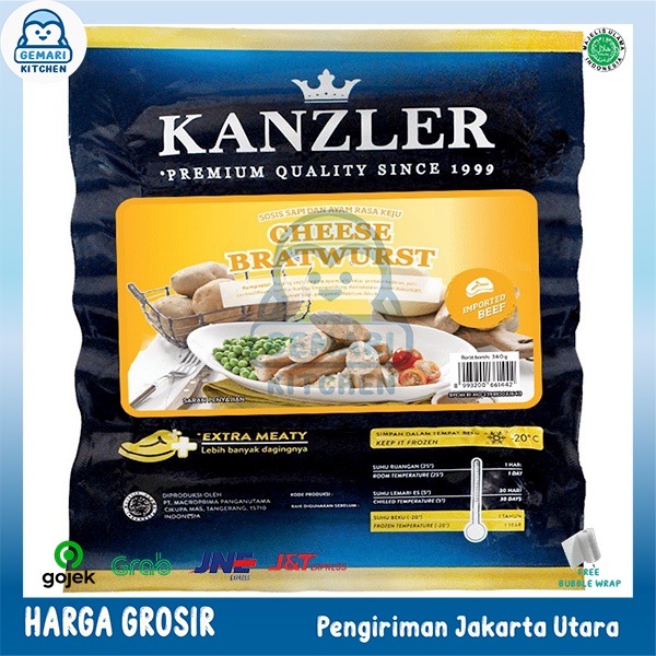 KANZLER SOSIS CHEESE BRATWURST 360 GRAM