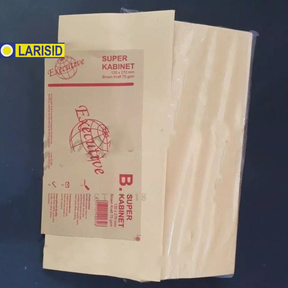 

Amplop Coklat Polos Ukuran Super Kabinet B Tanpa Lem Merk Executive