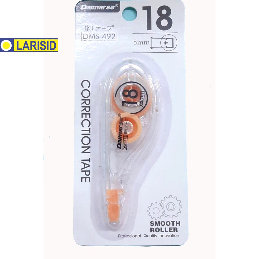 

Daimarse Dms 492 Correction Tape Tip X Kertas Tip Ex Rol Kertas 18M