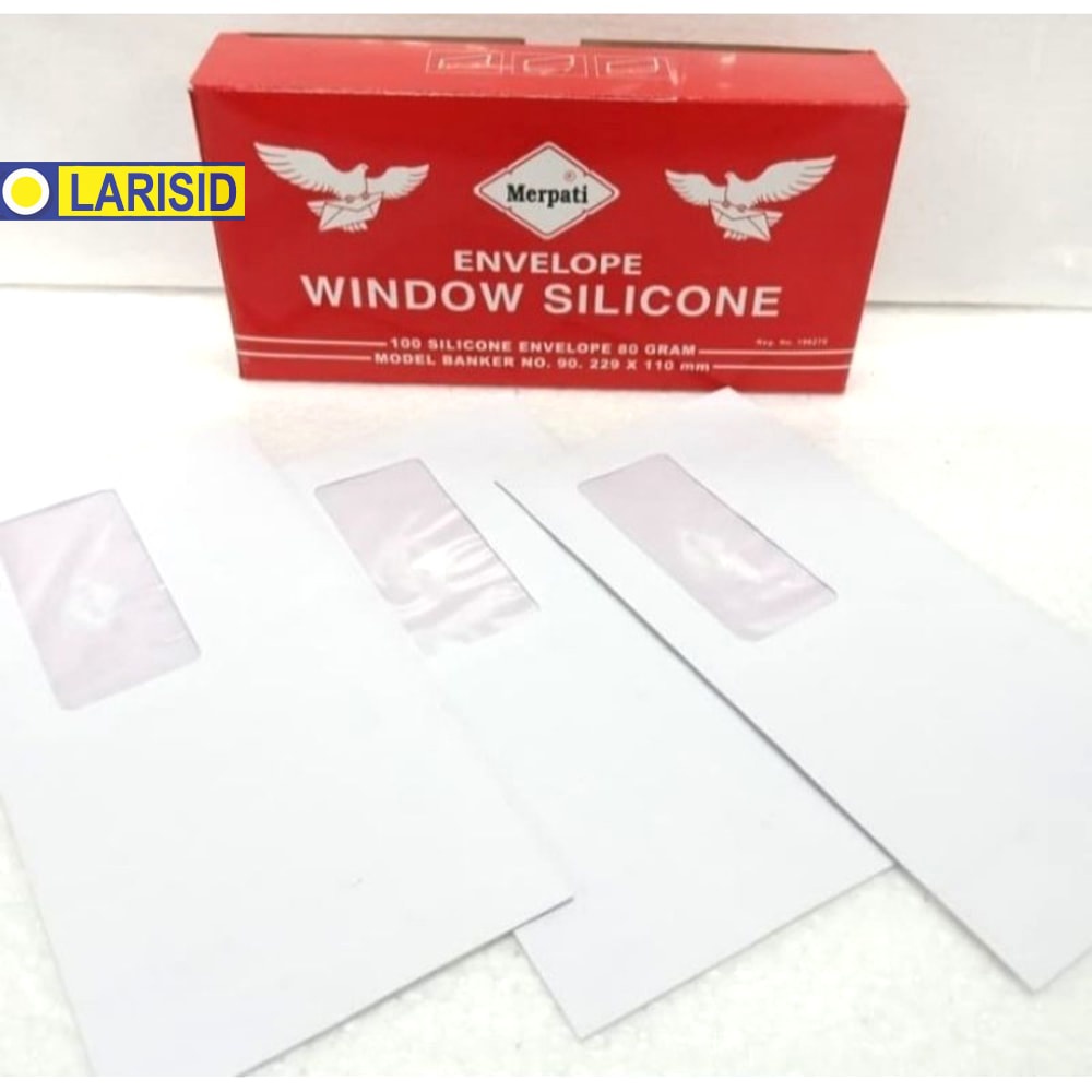

Amplop Merpati Putih Jendela window Silicone Kiky Isi 20 Lembar
