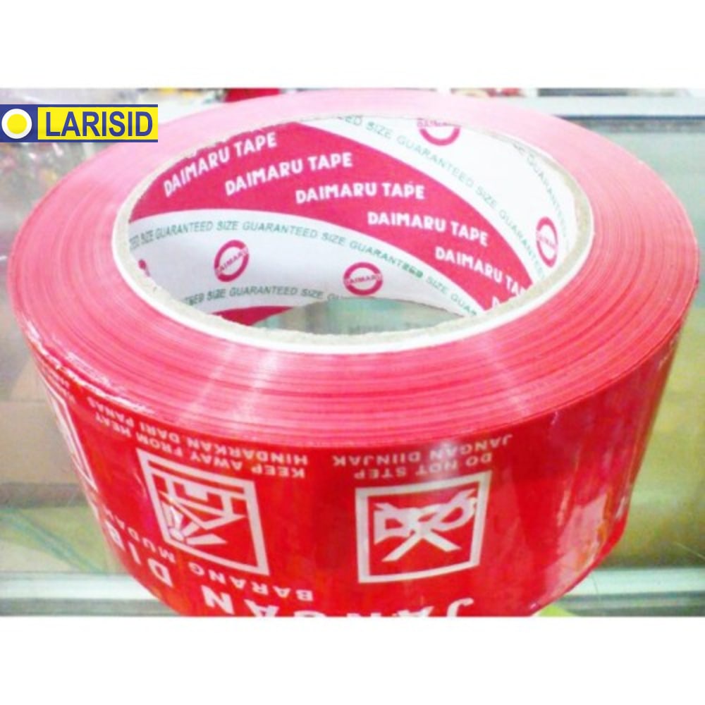 

Lakban Fragile Daimaru Merah Jangan Dibanting 48Mm 100M