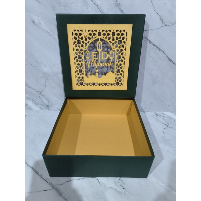 

Hardbox lebaran/Idul Fitri Cutting Laser Mesjid UK: 22x22x8