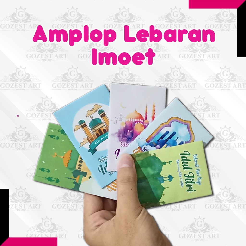 

Amplop Lebaran Angpao Idul Fitri Kecil Unik minimalis Non Custom Desain Islami