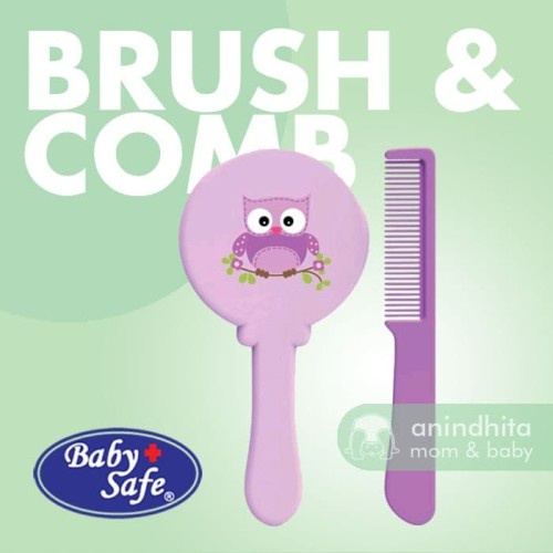 BABYSAFE Baby Brush &amp; Comb DL1014 | Sisir &amp; Sikat Rambut Bayi