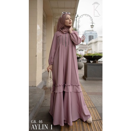 Gk.57 kotte 1 dress by luna kemayu dan gamis Aylin 1   by luna kemayu original best seller
