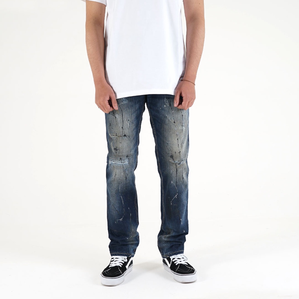 Whoopculture &quot;Hog&quot; Blue Wash Ripped Jeans