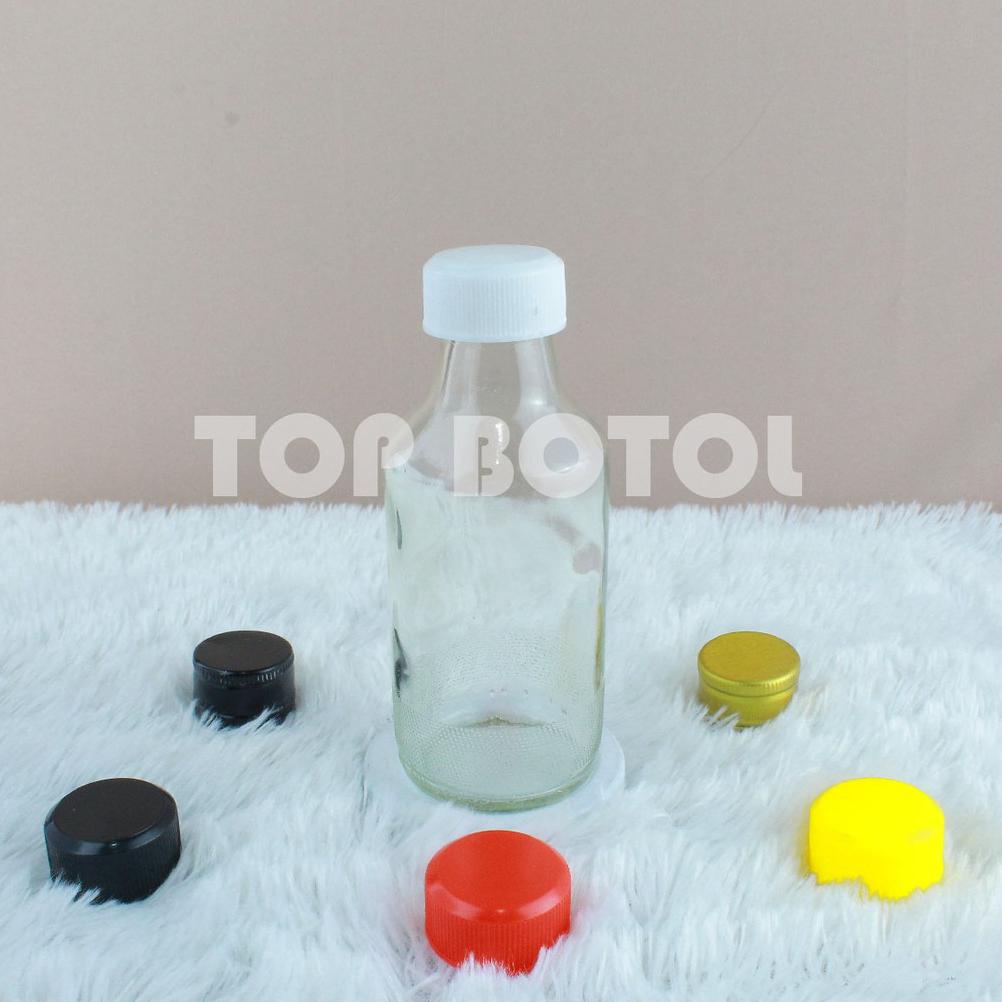 

>V44859) (Paket Isi 10PCS) BOTOL KACA 120ml EX C1000/UC + TUTUP | KEMASAN MADU | PENYIMPANAN ASI