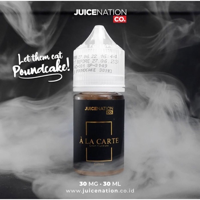 Liquid ALA CARTE Series 30ML30MG Salt Nic by JuiceNation Berpita Cukai