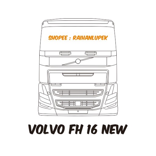Pola Miniatur Truk Volvo FH16 New