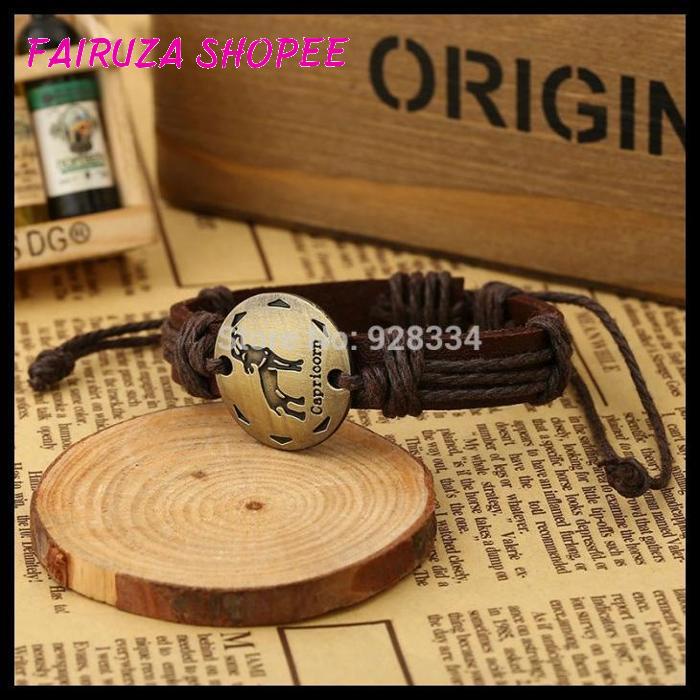 GELANG KULIT ZODIAC CARPICORN EMAS LINGKAR BARU GELANG KULIT ZODIAC CARPICORN EMAS LINGKAR BARU BAHA