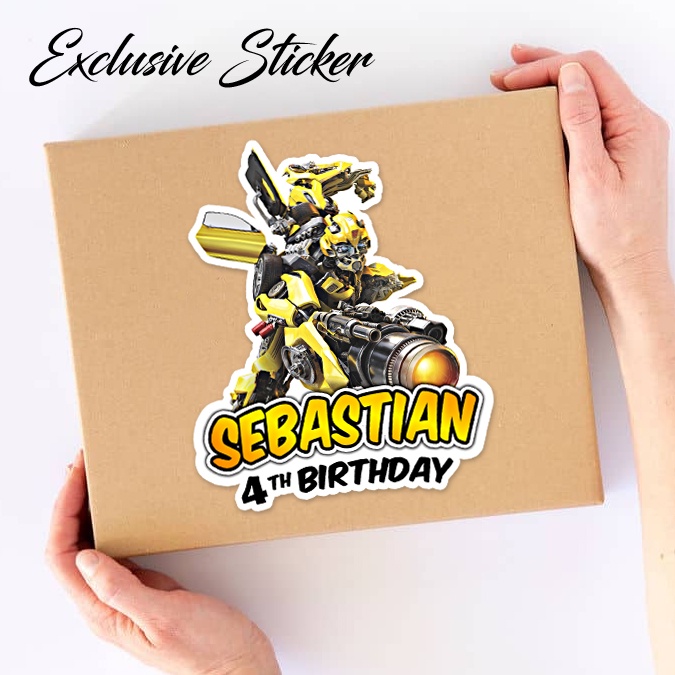 

50 STIKER / STICKER TRANSFORMERS 2-1 UTK BAG / BENTO / SOUVENIR ULTAH ULANG TAHUN