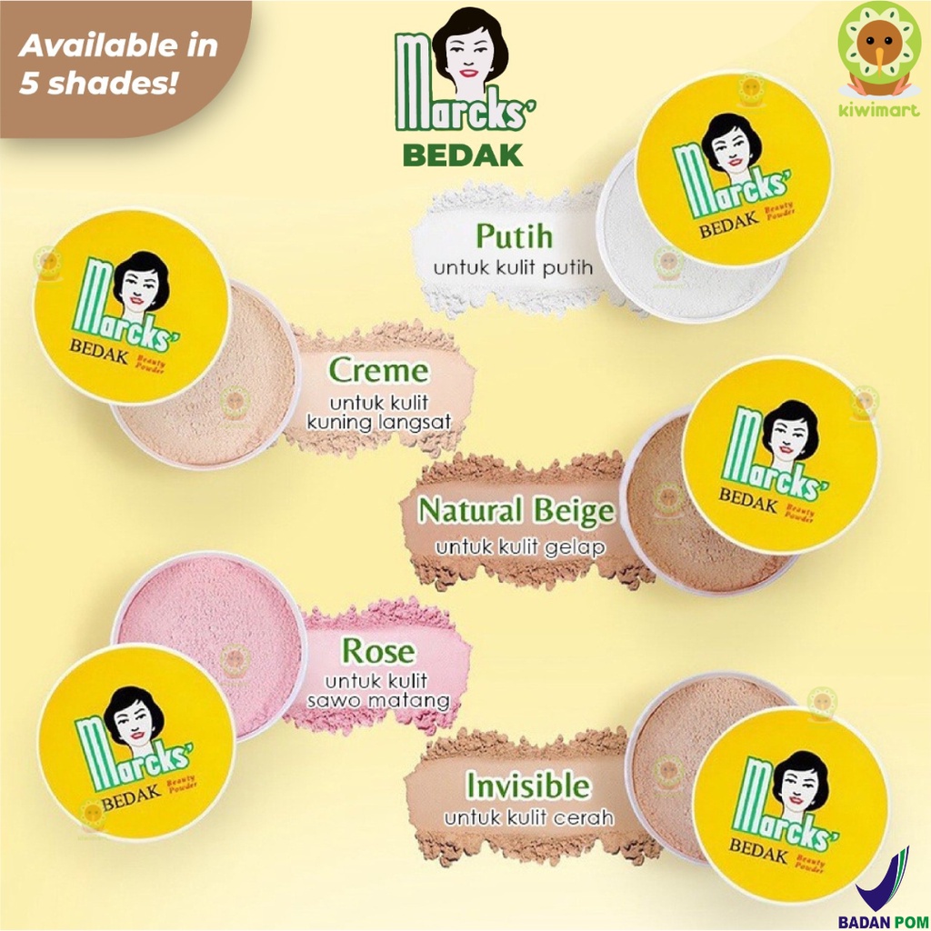 Bedak Tabur Marcks Beauty Powder 40gr // Bedak Tabur Marcks BPOM