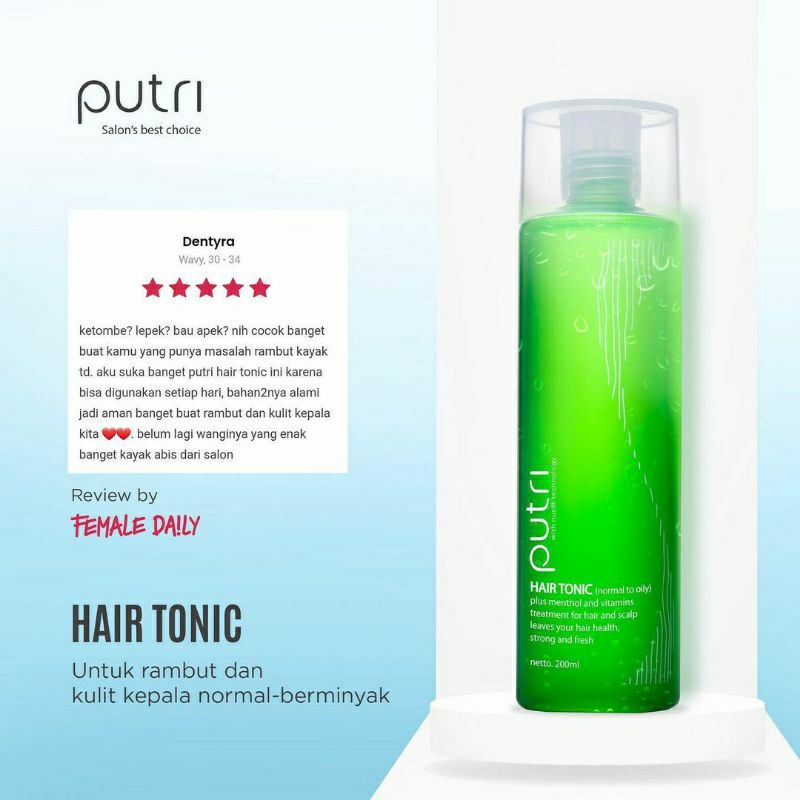 PUTRI HAIR TONIC 200ML BY WARDAH