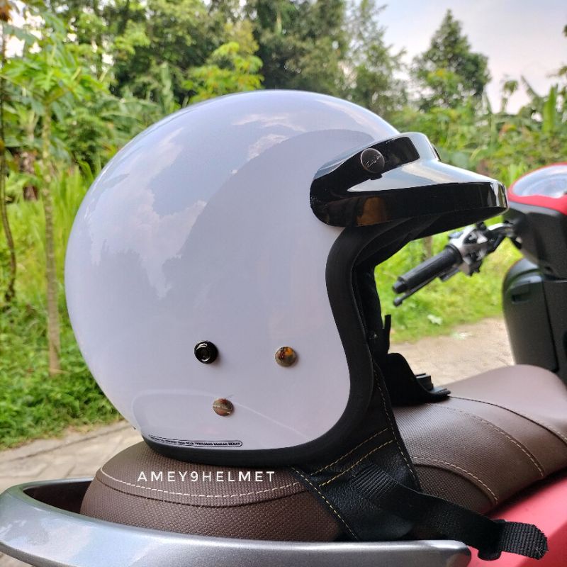 HELM BOGO RETRO DEWASA TERBARU PRIA WANITA FULL LEHER SNI MERK HNL