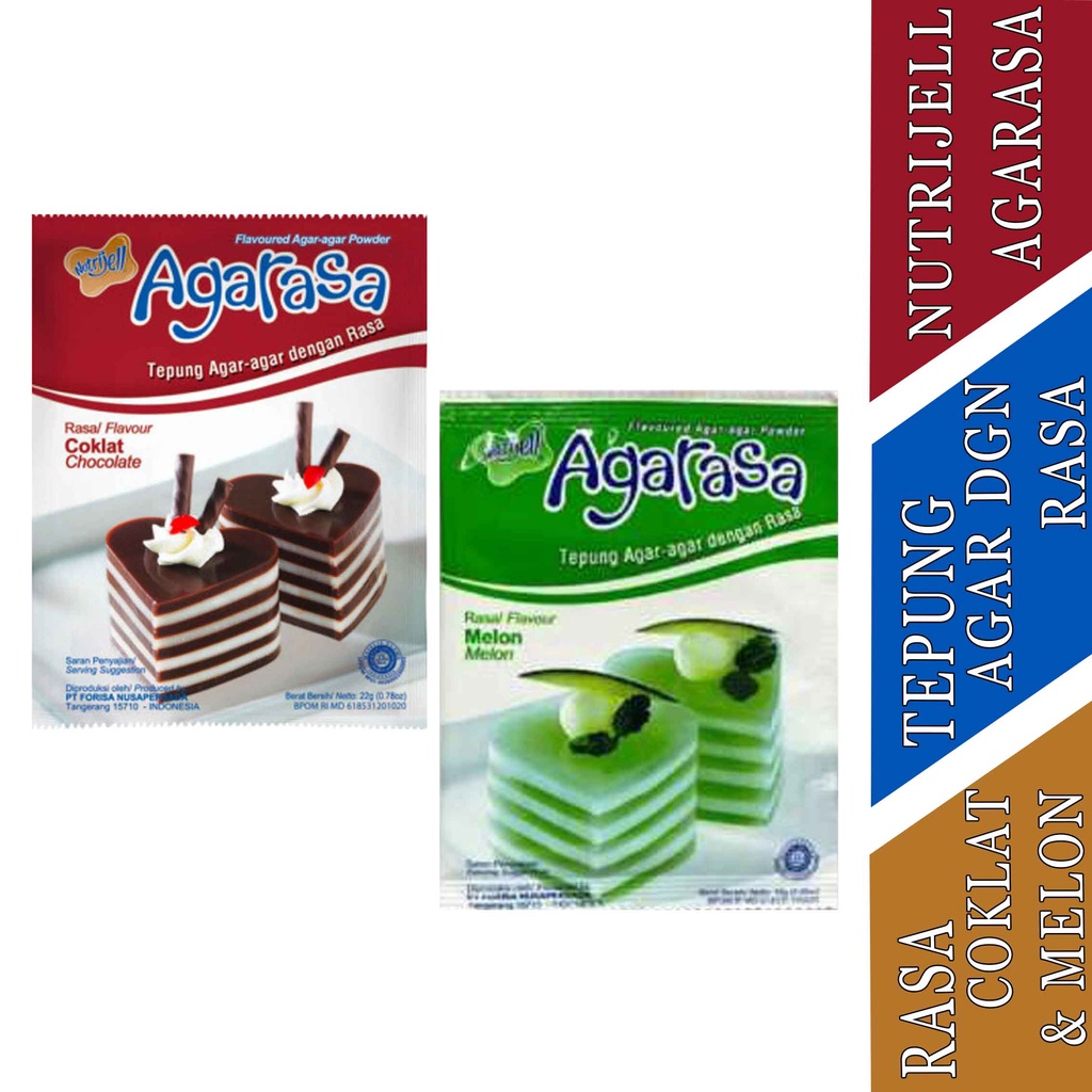 

TEPUNG AGAR-AGAR- NUTRIJELL- AGARASA- NET 22g & 10g