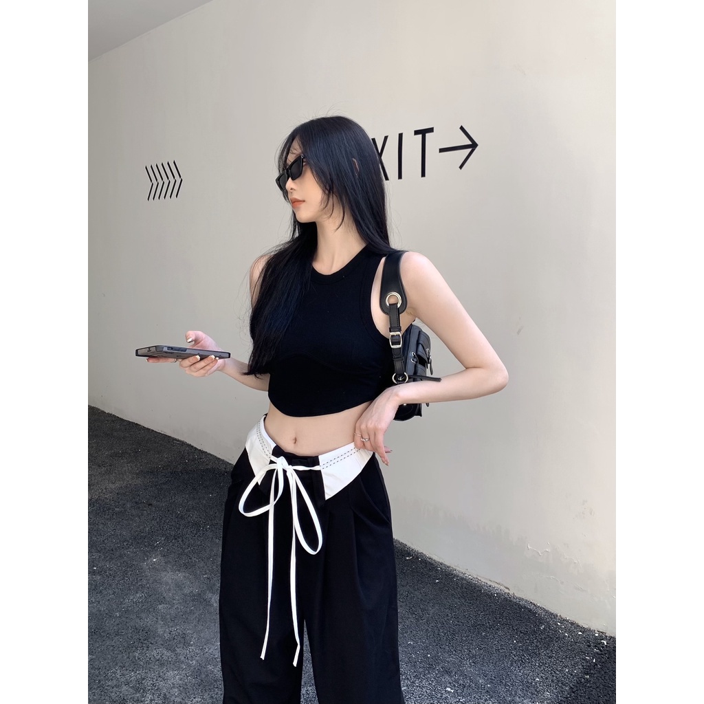 Korean Style Celana Kulot Wanita Terbaru Kekinian celana kulot wanita panjang import Loose Highwaist Pants