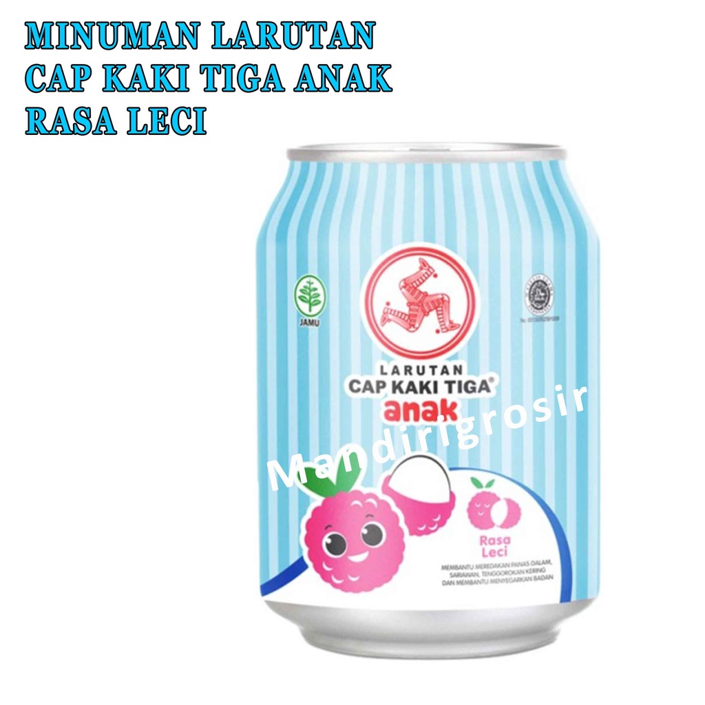 Cap Kaki Tiga Anak * Minuman Larutan * Rasa Leci * 250ml